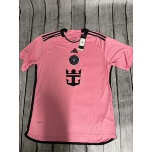 NWT adidas Men's Inter Miami CF 24/25 Messi Home Jersey Large Pink Slim Fit LG